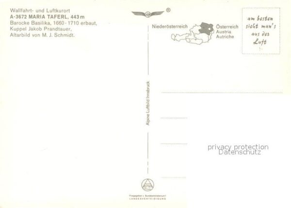 Maria Taferl Fliegeraufnahme Barocke Basilika – Bild 2