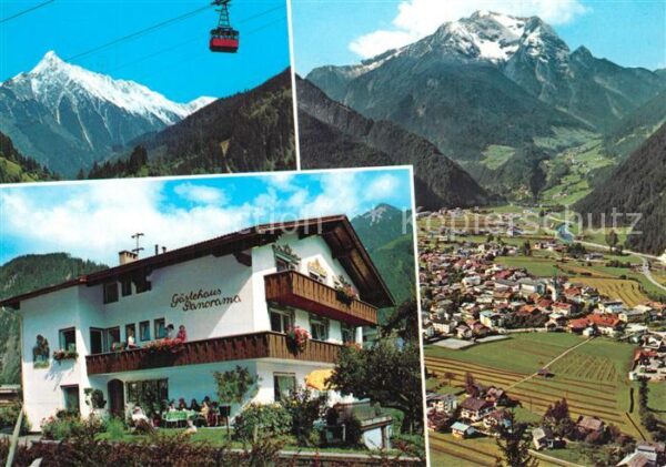 Mayrhofen Zillertal Gästehaus Panorama Fliegeraufnahme