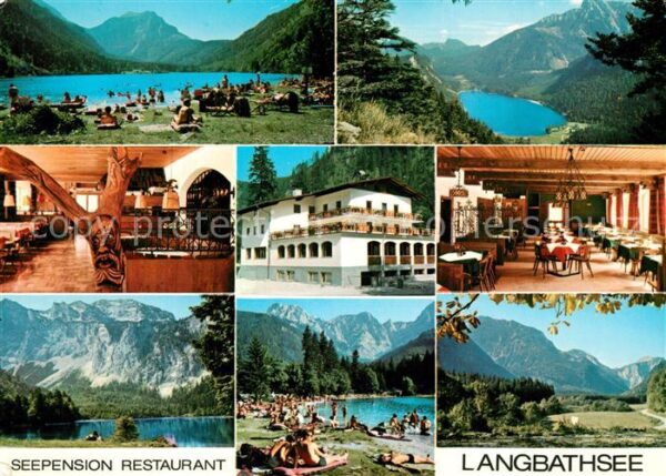 Ebensee Oberoesterreich Seepension Restaurant Langbathsee Gastr