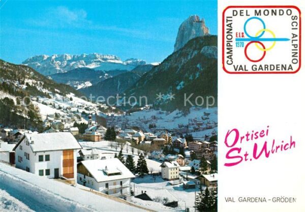 St Ulrich Groeden Tirol mit Sella