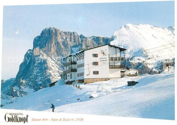 Seiser Alm Dolomiten Berghotel Goldknopf