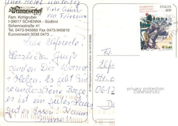 Schenna Meran Hotel Weinmesserhof – Bild 2
