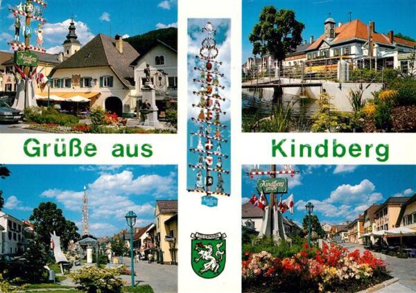 Kindberg Maibaum mit österr Trachten und Bundesl