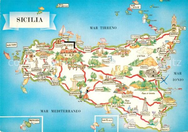 Sicilia Inselkarte