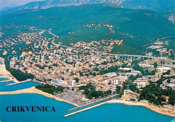 Crikvenica Kroatien Fliegeraufnahme
