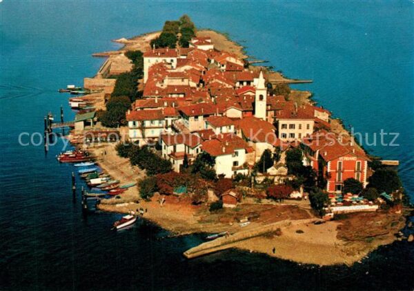 Isola Pescatori Lago Maggiore Fliegeraufnahme