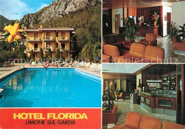 Limone sul Garda Hotel Florida Swimmingpool Gaststube Th