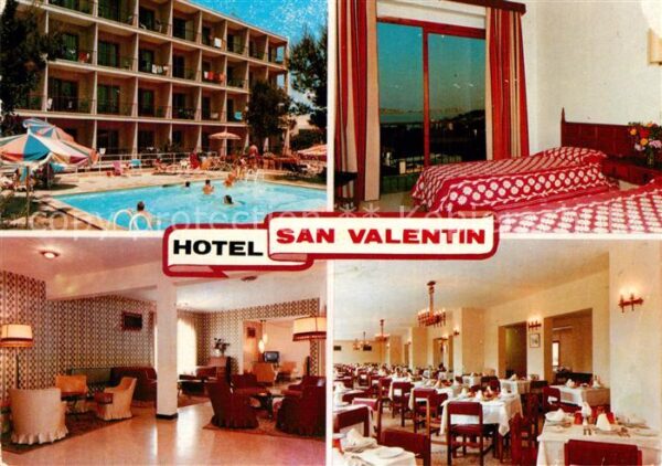 Paguera Mallorca Islas Baleares Hotel San Valentin Foyer Zimmer Speises