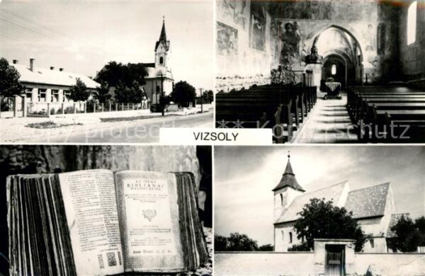 Vizsoly Kirche Inneres Buch