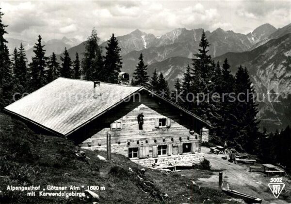 Goetzens Tirol Alpengasthof Götzner Alm mit Karwendelg