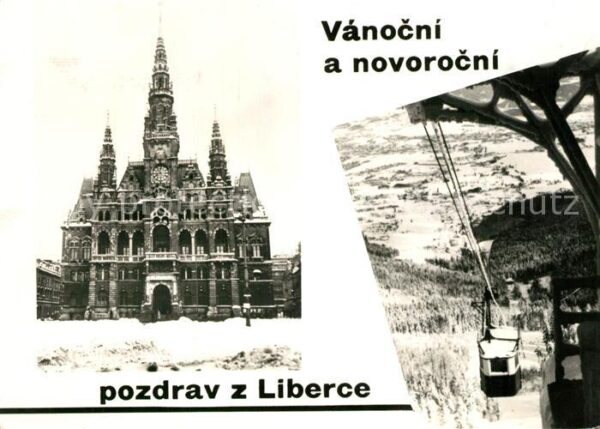 Liberec Vanocni a novorocni Rathaus Bergbahn