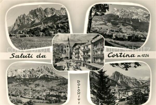 Cortina d Ampezzo Gesamtansicht mit Alpenpanorama