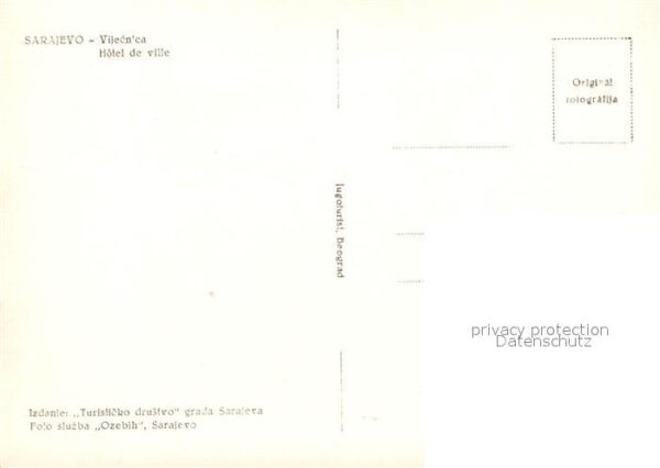 Sarajevo Vijecnica Hotel de Ville – Bild 2