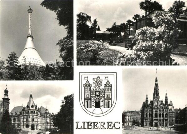 Liberec Turm Kirche Rathaus