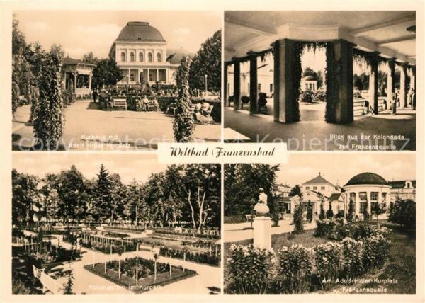 Franzensbad Boehmen Kurhaus Kurplatz Kolonnade Franzensquel