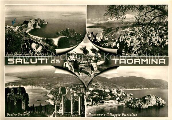 Taormina Sizilien Isole Bella Capo Sant Andrea Teatro Gre