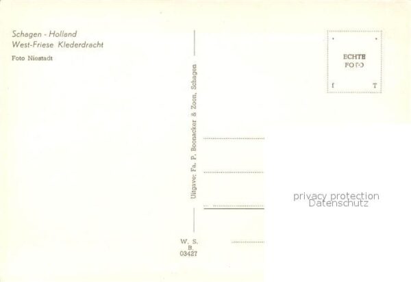 Schagen Niederlande West Friese Klederdracht – Bild 2