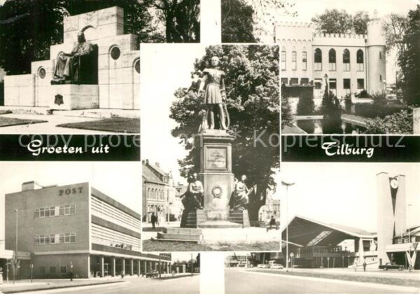 Tilburg Brunnen Schloss Post Denkmal Bahnhof