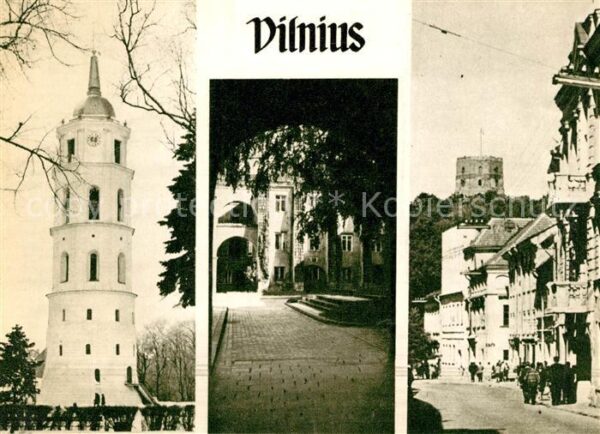 Vilnius Glockenturm am Gediminasplatz Hof der U