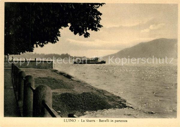 Luino Lago Maggiore La Sbarra Batelli in partenza