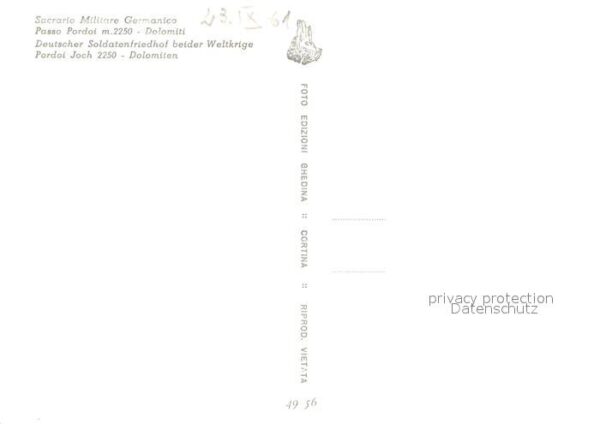 Passo Pardoi Deutscher Soldatenfriedhof beider Weltk – Bild 2