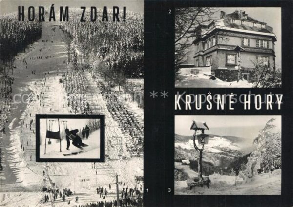 Krusne Hory Sjezdovka z Bournaku Horsky hotel Bourn