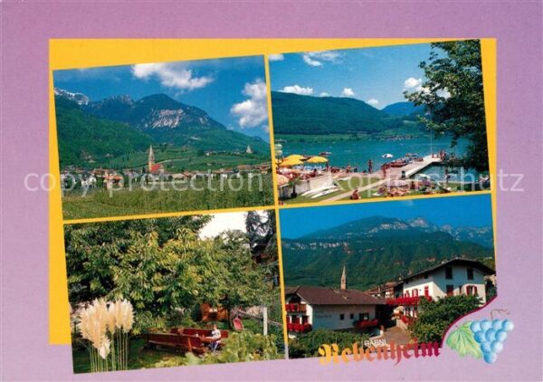 Tramin Weinstrasse  Panorama Schwimmbad Garten Garni Rebenh