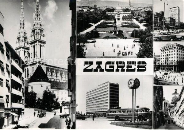 Zagreb Kirche Park Hochhäuser