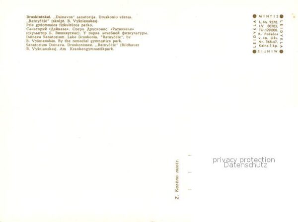 Druskininkai Sanatorium Dainava Druskonissee Rainyce – Bild 2