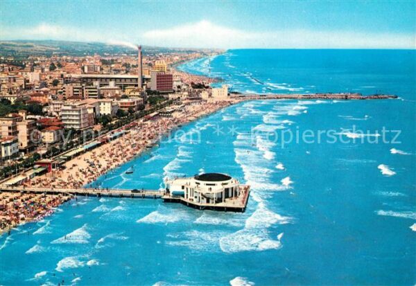 Senigallia Fliegeraufnahme Seebrücke