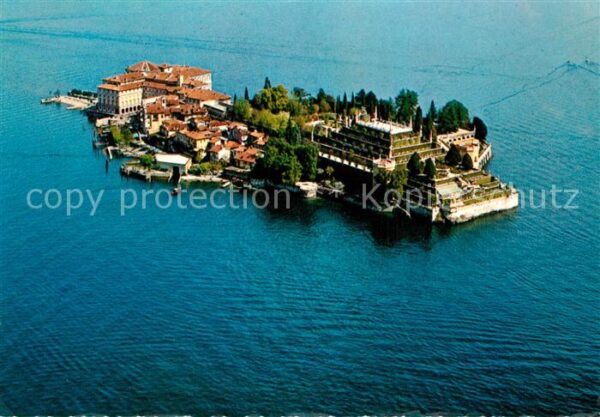 Isola Bella Lago Maggiore Fliegeraufnahme
