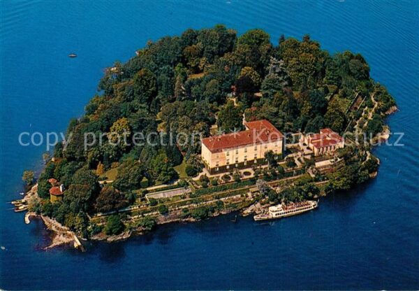 Isola Madre Lago Maggiore Fliegeraufnahme