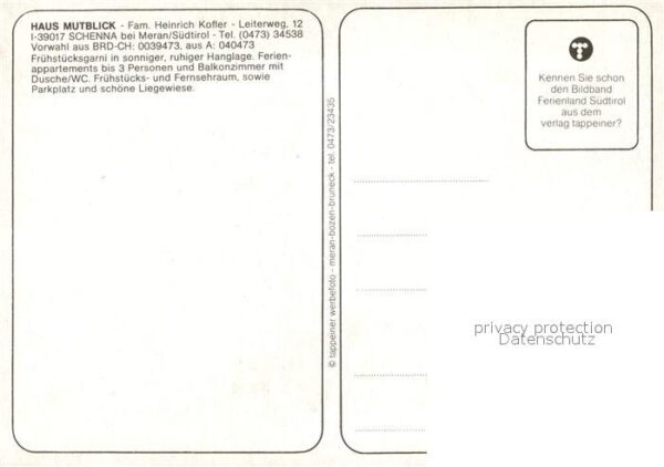Schenna Meran Haus Mutblick Panorama – Bild 2