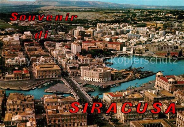 Siracusa Panorama e Ponte Umberto Veduta aereo