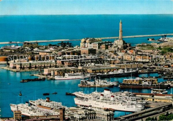 Genova Genua Liguria Il Porto e la Lanterna
