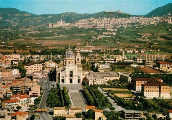 Assisi Umbria Santa Maria degli Angeli Fliegeraufnahm