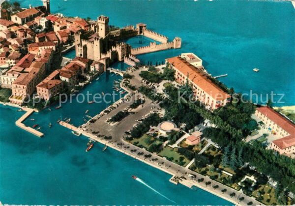 Sirmione Lago di Garda Fliegeraufnahme