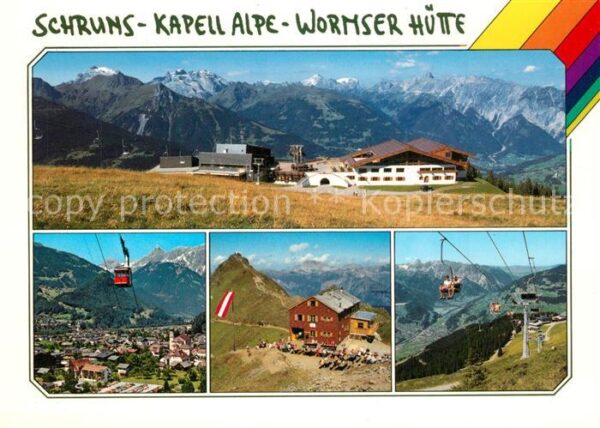 Schruns Vorarlberg Kapell Alpe Wormser Hütte Bergbahn Sess