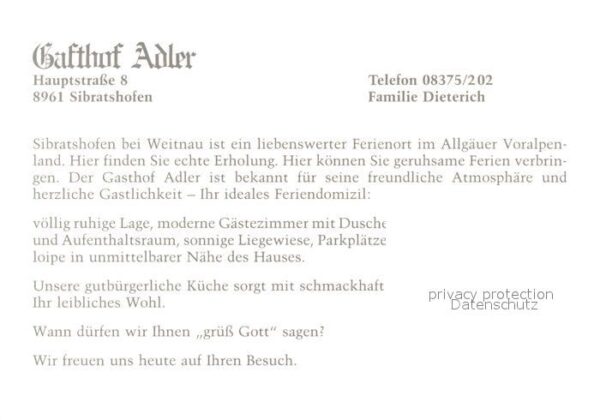 Sibratshofen Gasthof Adler – Bild 2
