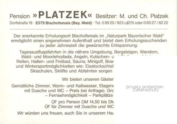 Bischofsmais Pension Platzek Kirche Landschaftspanor – Bild 2