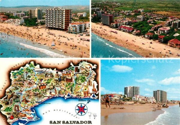 Tarragona Vendrell San Salvador Playa vista aerea