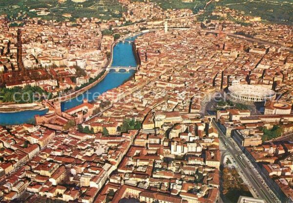 Verona Veneto Veduta aerea