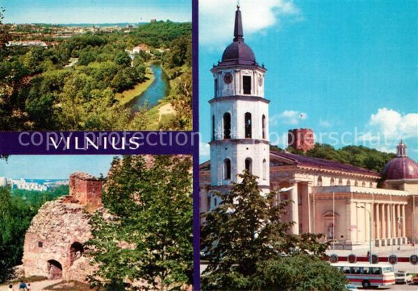 Vilnius Panorama Kathedrale Burgruine