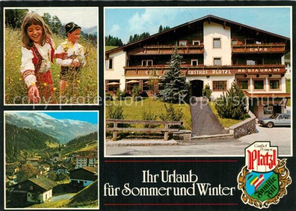 Auffach Gasthof Pension Platzl Kinder Bergwiese
