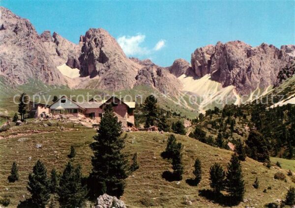 Santa Cristina Valgardena Rifugio Firenze Dolomiti Geislerhütte g