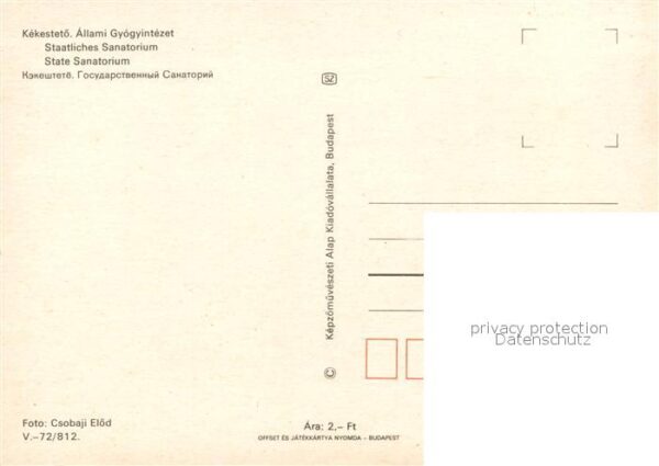 Kekestetoe Allami Gyogyintezet Sanatorium – Bild 2