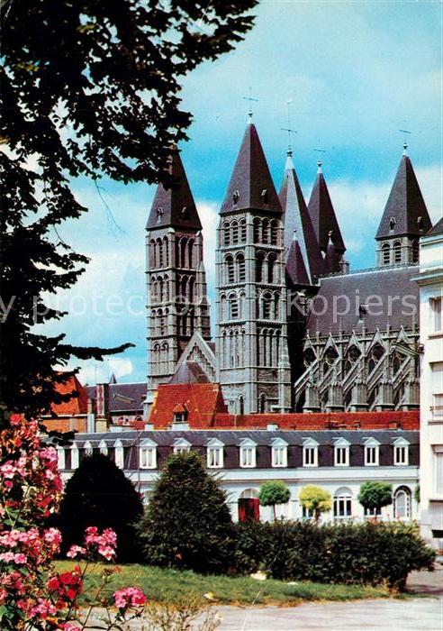 Tournai Hainaut Cathedrale Notre Dame vue du Parc