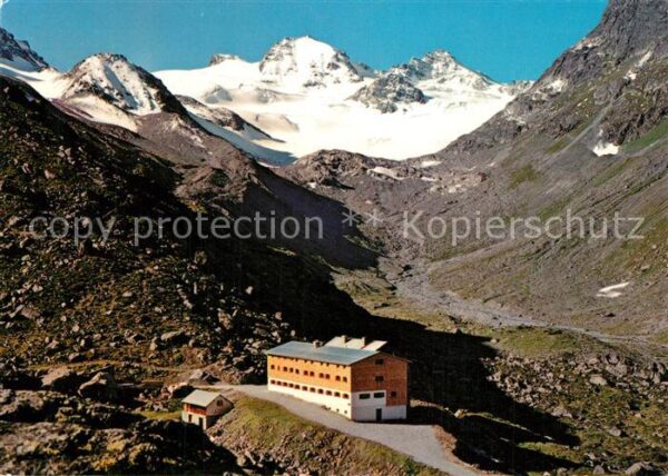 Galtuer Tirol Silvretta Jamtalhütte Berghaus gegen Ja