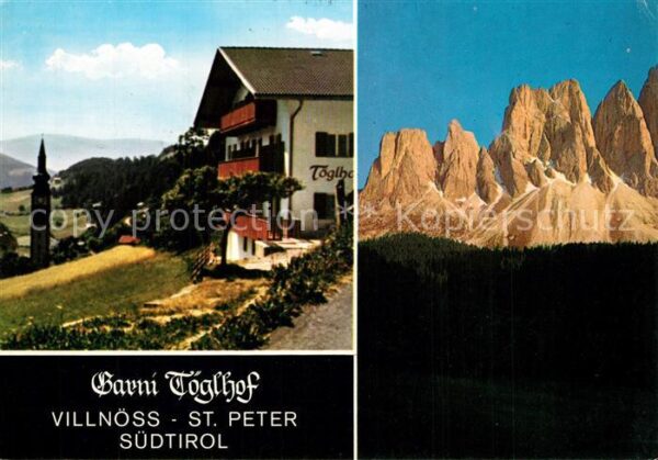 Villnoess Garni Hotel Töglhof Dolomiten