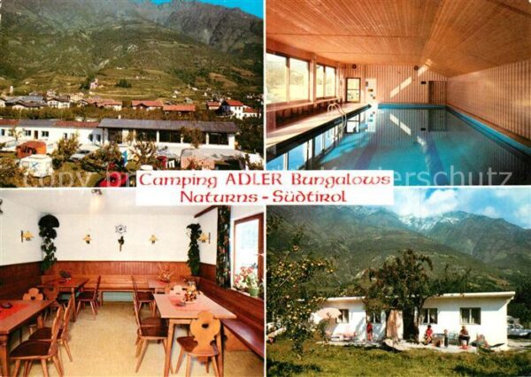 Naturns Camping Adler Bungalows Hallenbad Alpen